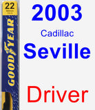 Driver Wiper Blade for 2003 Cadillac Seville - Premium