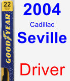 Driver Wiper Blade for 2004 Cadillac Seville - Premium