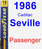 Passenger Wiper Blade for 1986 Cadillac Seville - Premium