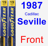 Front Wiper Blade Pack for 1987 Cadillac Seville - Premium