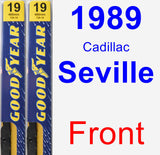 Front Wiper Blade Pack for 1989 Cadillac Seville - Premium