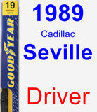 Driver Wiper Blade for 1989 Cadillac Seville - Premium