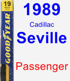 Passenger Wiper Blade for 1989 Cadillac Seville - Premium