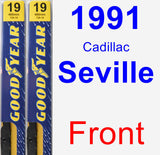 Front Wiper Blade Pack for 1991 Cadillac Seville - Premium