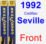 Front Wiper Blade Pack for 1992 Cadillac Seville - Premium