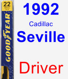 Driver Wiper Blade for 1992 Cadillac Seville - Premium