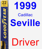 Driver Wiper Blade for 1999 Cadillac Seville - Premium
