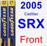 Front Wiper Blade Pack for 2005 Cadillac SRX - Premium