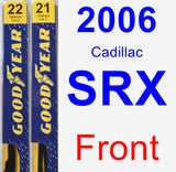 Front Wiper Blade Pack for 2006 Cadillac SRX - Premium