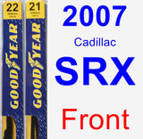 Front Wiper Blade Pack for 2007 Cadillac SRX - Premium