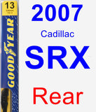 Rear Wiper Blade for 2007 Cadillac SRX - Premium