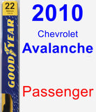 Passenger Wiper Blade for 2010 Chevrolet Avalanche - Premium