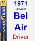 Driver Wiper Blade for 1971 Chevrolet Bel Air - Premium