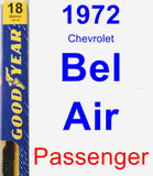 Passenger Wiper Blade for 1972 Chevrolet Bel Air - Premium