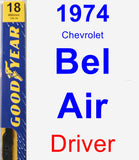 Driver Wiper Blade for 1974 Chevrolet Bel Air - Premium