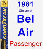 Passenger Wiper Blade for 1981 Chevrolet Bel Air - Premium