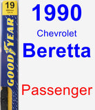 Passenger Wiper Blade for 1990 Chevrolet Beretta - Premium