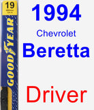 Driver Wiper Blade for 1994 Chevrolet Beretta - Premium