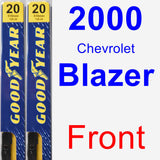 Front Wiper Blade Pack for 2000 Chevrolet Blazer - Premium