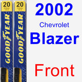Front Wiper Blade Pack for 2002 Chevrolet Blazer - Premium