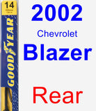 Rear Wiper Blade for 2002 Chevrolet Blazer - Premium