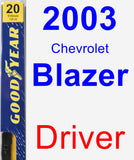 Driver Wiper Blade for 2003 Chevrolet Blazer - Premium