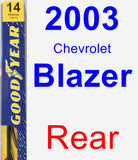 Rear Wiper Blade for 2003 Chevrolet Blazer - Premium