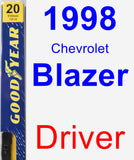 Driver Wiper Blade for 1998 Chevrolet Blazer - Premium