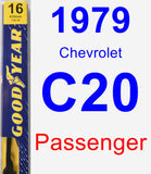 Passenger Wiper Blade for 1979 Chevrolet C20 - Premium