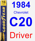 Driver Wiper Blade for 1984 Chevrolet C20 - Premium