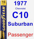 Passenger Wiper Blade for 1977 Chevrolet C10 Suburban - Premium