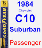 Passenger Wiper Blade for 1984 Chevrolet C10 Suburban - Premium