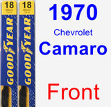 Front Wiper Blade Pack for 1970 Chevrolet Camaro - Premium