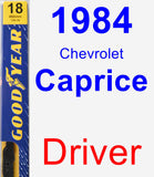 Driver Wiper Blade for 1984 Chevrolet Caprice - Premium