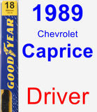 Driver Wiper Blade for 1989 Chevrolet Caprice - Premium