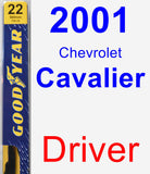 Driver Wiper Blade for 2001 Chevrolet Cavalier - Premium