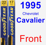 Front Wiper Blade Pack for 1995 Chevrolet Cavalier - Premium