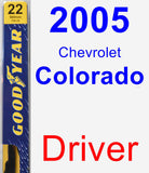 Driver Wiper Blade for 2005 Chevrolet Colorado - Premium