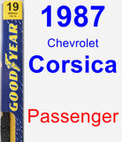 Passenger Wiper Blade for 1987 Chevrolet Corsica - Premium