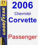 Passenger Wiper Blade for 2006 Chevrolet Corvette - Premium