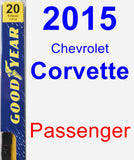 Passenger Wiper Blade for 2015 Chevrolet Corvette - Premium