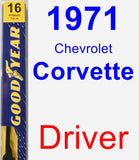 Driver Wiper Blade for 1971 Chevrolet Corvette - Premium