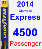 Passenger Wiper Blade for 2014 Chevrolet Express 4500 - Premium