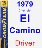 Driver Wiper Blade for 1979 Chevrolet El Camino - Premium