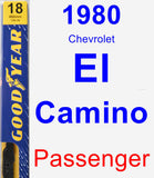 Passenger Wiper Blade for 1980 Chevrolet El Camino - Premium