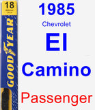 Passenger Wiper Blade for 1985 Chevrolet El Camino - Premium