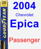 Passenger Wiper Blade for 2004 Chevrolet Epica - Premium