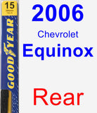 Rear Wiper Blade for 2006 Chevrolet Equinox - Premium