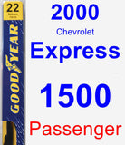 Passenger Wiper Blade for 2000 Chevrolet Express 1500 - Premium