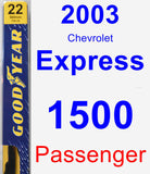 Passenger Wiper Blade for 2003 Chevrolet Express 1500 - Premium